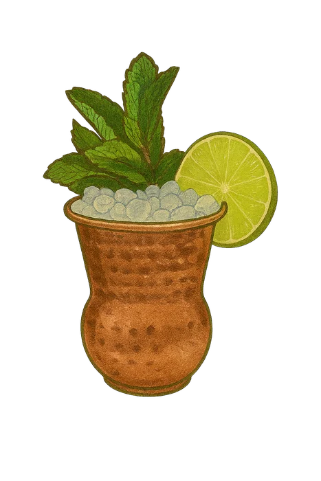 Illustration of Pear Hibiscus Mule
